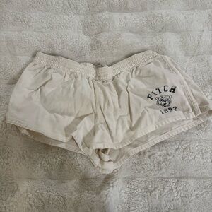 Abercrombie & Fitch Cream Athletic Shorts